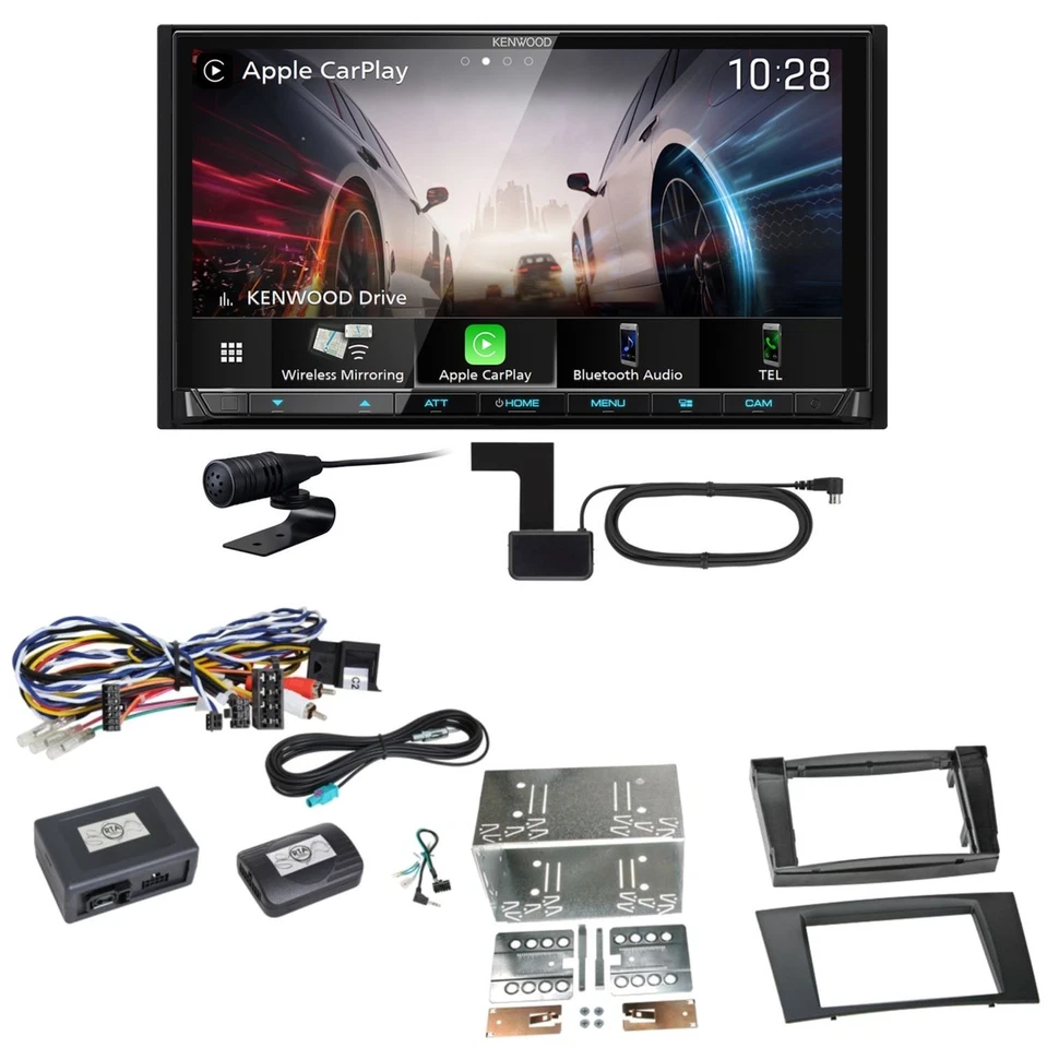 Kenwood DMX8021DABS Android Auto CarPlay Einbauset für Mitsubishi ASX bis 2014