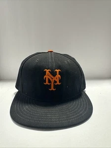 New York Mets Annco Fitted Cap Hat MLB Wool 7 1/8 Vintage Professional Model - Picture 1 of 4