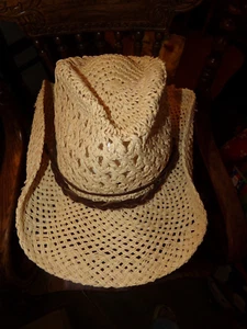 SOMBRERO VAQUERO PAJA SUAVE PLICABLE ADULTO PEQUEÑO - Imagen 1 de 3