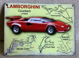 Lamborghini - Vintage Style Metal Wall Hanging Sign - Picture 1 of 2