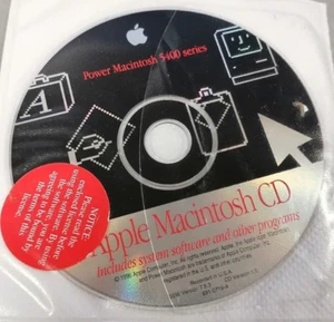 Vintage 1996 Apple Power Macintosh 5400 Version 1.0 Software Install CD - Picture 1 of 2