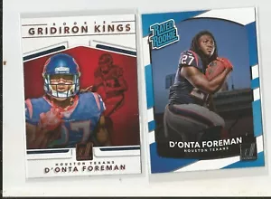 2017 Panini Donruss D'ONTA FOREMAN Rookie Gridiron Kings & Rookie - Picture 1 of 1