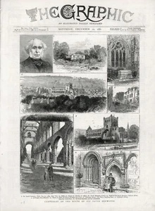 SIR DAVID BREWSTER CIENTÍFICO VISTAS JEDBURGH ESCOCIA ANTIGUA IMPRESIÓN 1881 b8 - Imagen 1 de 1
