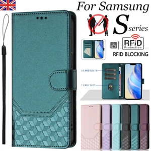 For Samsung Galaxy S25 S24 S23 S22 S21 Note20 Ultra Case Wallet Leather Cover - Picture 1 of 81