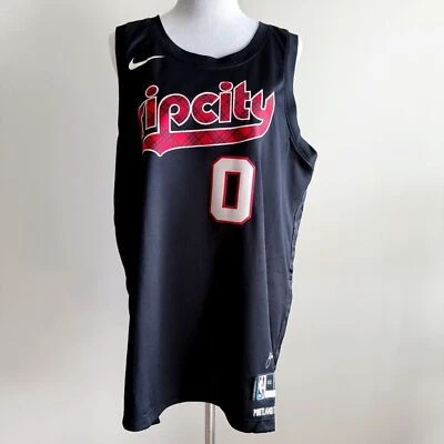 Nike Portland Trail Blazers Lillard Basketball Jersey NBA City Edition Mens XL - Image 1 of 4
