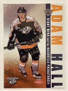 2002-03 Pacific Vanguard Adam Hall Rookie Limited /450 RC #122 Hockey Predators