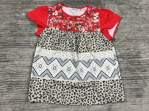 Misslook Top Womens Small Multicolor Shortsleeve Cotton Blend Casual - Picture 1 of 11