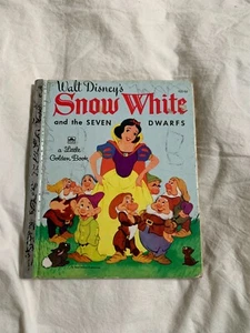 Snow White And The Seven Dwarfs A Little Golden Book Walt Disney 1948 Vintage - Picture 1 of 5