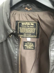 mens a2 leather jacket used - Picture 1 of 3