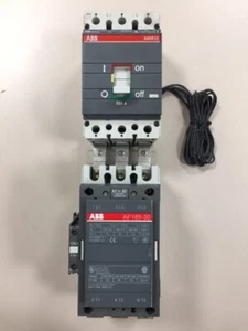 ABB AF185CB-704W/LA AF185 Contactor and S3 225A Circuit Breaker w/ Auxiliary - Picture 1 of 12