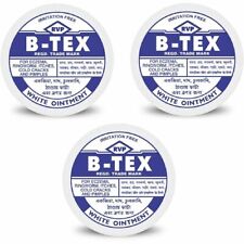 3 x B Tex Btex B Tex Cream White Ointment  Irritation Free 14 gm
