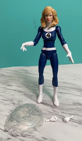 2021 Marvel Legends Fantastic Four Invisible Woman Figure Retro Complete Cover