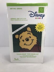 Disney "POOH BEAR" Hook Dug Kit Approximately 12" × 12" ART NO. LR0002