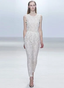 Vestido Mono GIAMBATTISTA VALLI Blanco Bordado Encaje 38 2 4 - Imagen 1 de 6