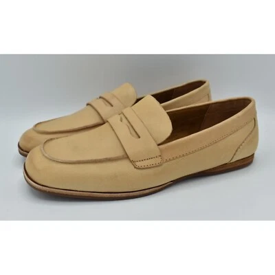 Mocasines Kork-Ease para mujer talla 8 Pisa natural de cuero de grano completo sin cordones Penny Foto 1 de 4