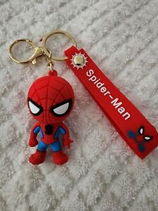 Marvel Spider-man Silicone Rubber Pendant Strap Keychain