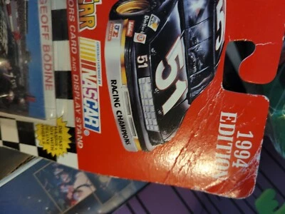 Racing Champions Geoff Bodine #7 Diecast 1:64 STOCK CAR 1994 NASCAR bent card TB - Image 1 of 3
