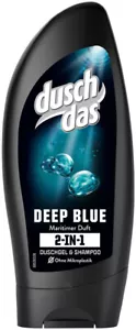 Duschdas For Men DEEP BLUE 2 in 1 Shower Gel Shampoo - 250ml- FREE SHIPPING - Picture 1 of 1