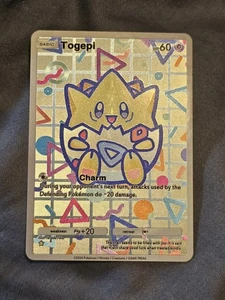 Togepi 172 Pokemon TCG Pocket Wisdom Of Sea And Sky Textured Fanart Card - Picture 1 of 4