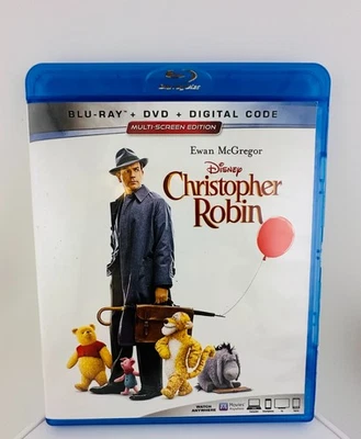 Christopher Robin Blu-ray + DVD + Digital Code (2018) Ewan McGregor Disney Foto 1 de 3