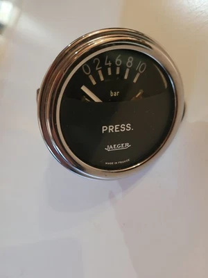 Manómetro de presión de aceite Alfa Romeo TZ original un coche clásico Jaeger Foto 1 de 2