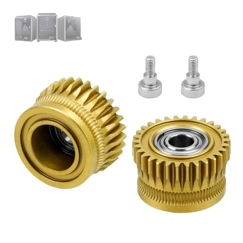 Nickel Plated Hardened Steel Extruder Gears for Creality K1 K1C K1 Max Ender 3 V - image 1 of 1