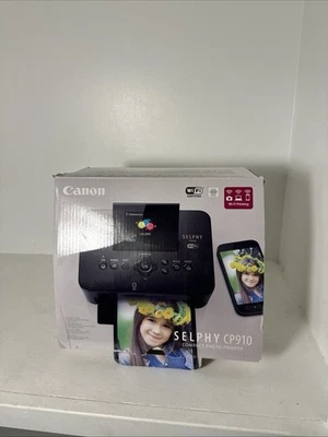 Canon CP910 Selphy Compact Photo Printer Used Once In Original Box W/paper - Image 1 of 4