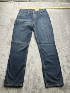 Carhartt Jeans Mens 34x34 Blue Denim Relaxed Straight Workwear Rugged NEW - Picture 1 of 10