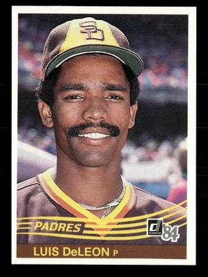 1984 Donruss #162 Luis DeLeon San Diego Padres - Image 1 of 2