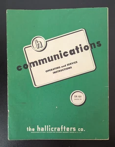 HALLICRAFTERS SX-101 MARK III Receiver Operating + Service Instructions MANUAL - Afbeelding 1 van 11
