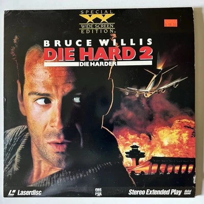 Die Hard 2 Bruce Willis, Widescreen Edition, Extended Play on 12" Laserdisc Foto 1 de 4