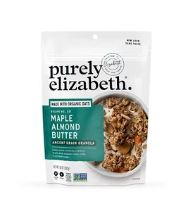 Purely Elizabeth Organic Nut Butter Granola Maple & Almond Butter 10 Oz - Picture 1 of 4