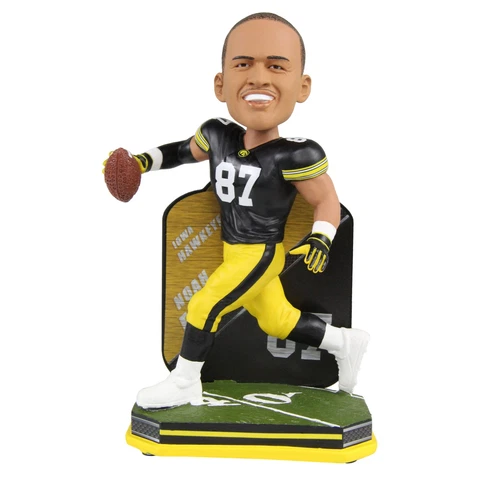 Noah Fant Iowa Hawkeyes Denver Broncos Name and Number Bobblehead NCAA Cover