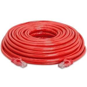100FT 100 FT RJ45 CAT6 CAT 6 HIGH SPEED ETHERNET LAN NETWORK RED PATCH CABLE - Picture 1 of 1
