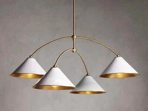 Mid Century Antik Messing Sputnik Kronleuchter Vintage Stilnovo Italienischer Kronleuchter - Bild 1 von 7