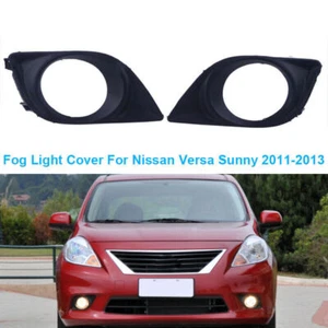 Left&Right Front Bumper Fog Lights Bezel Cover Fits Nissan Versa Sunny 2011-2013 - Bild 1 von 8