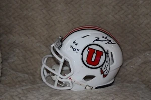 KARENE REID UTAH UTES SIGNED/AUTOGRAPHED MINI HELMET W/COA GO UTES - Picture 1 of 4