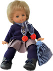 Zapf Creation Puppen 18" Blonde Moveable Blue Eyes Doll 50/17 w/ Tagged scarf