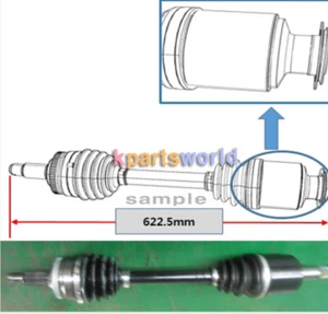 GEUINE DRIVE SHAFT AXLE 4130034201 RIGHT FRONT FOR SSANGYONG KORANDO C - Picture 1 of 4