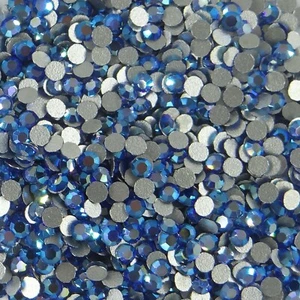 SS7 PR SAX *** 50 Strasssteine PRECIOSA Flachboden SS7 (2,20mm) SAPPHIRE AB - Bild 1 von 4
