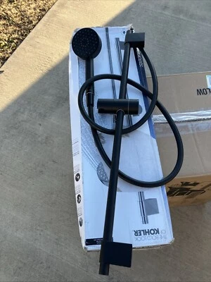 Kit de chuveiro de mão Kohler Awaken 3 funções G90 27"" com 1,75 GPM em preto fosco - Imagem 1 de 4