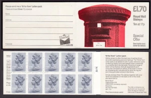 £1.70 Pillar Box right margin 'CORRECTED RATE' cyl B19 ... FT5Ba ..slight trim - Picture 1 of 3