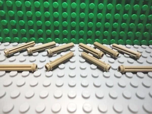 Lego 10 Dark Tan technic axle 4L or 1 inch length with stop NEW - Picture 1 of 1
