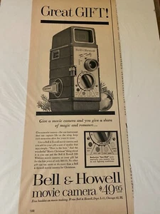Vintage 1956 Bell & Howell Movie Camera ad - Picture 1 of 1