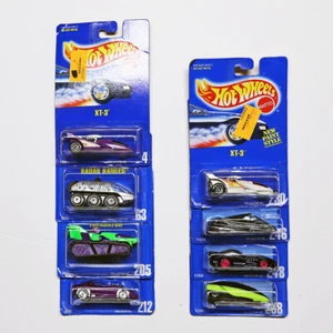Hot Wheels Blue Carded 8-Car Assortment G Futuristic Theme - Picture 1 of 1
