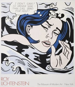 LICHTENSTEIN -  THE MOMA NEW YORK I DON'T CARE - 1989 - Picture 1 of 1