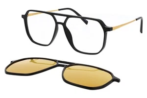 Replay Optische Brille Mann RY476C01 (Schwarz Glänzend) + Polar Clip - Bild 1 von 1