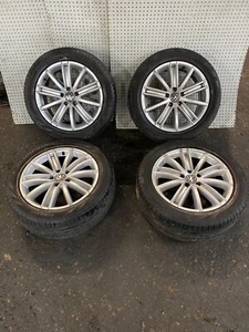 VW TIGUAN 18" INCH ALLOY WHEELS WITH TYRES 5N0601025D 2009-2016 - Picture 1 of 24