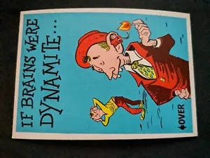 1961 Donruss Idiot Card # 63 Si los cerebros fueran dinamita... (EX) - Imagen 1 de 3