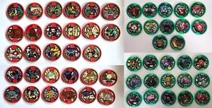 Yokai Watch Red Green Normal Laser Medals Coin Lot of 55 Ea Japan Bandai Y04 - Picture 1 of 8
